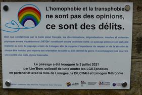 Lutte contre l’homophobie  : 2 passages piétons aux couleurs de l’arc-en-ciel à Limoges
